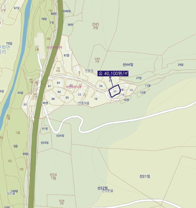 전라남도 담양군 가사문학면 만월리 산39-4 임야 경매 사진 32
