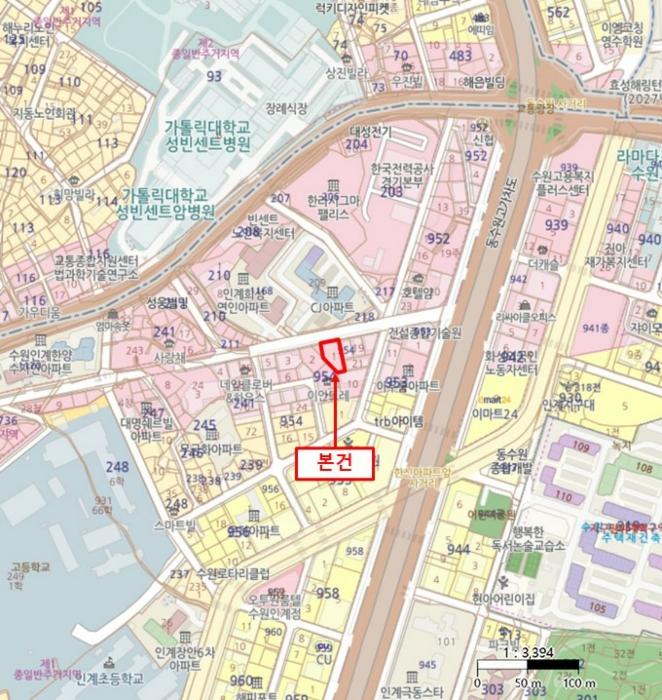 경기도 수원시 팔달구 경수대로565번길 21, 4층402호 (인계동,다원캐슬)구) 경기도 수원시 팔달구 인계동 954-1 오피스텔 경매 사진 13