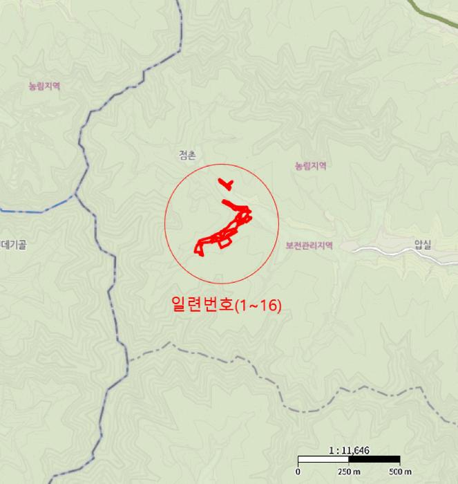 경상북도 영양군 청기면 토곡리 1019 임야 경매 사진 8