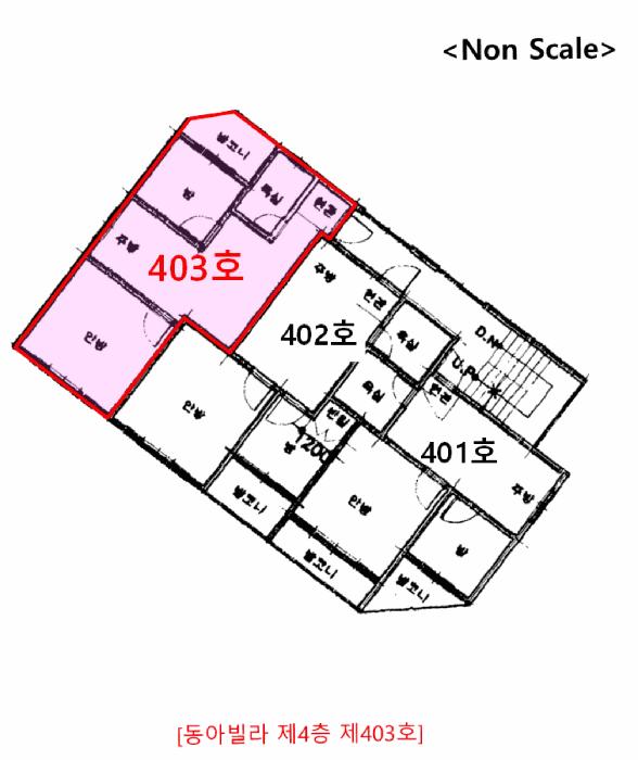 인천광역시 부평구 부평동 768-262 동아빌라 4층403호 다세대(빌라) 경매 사진 10