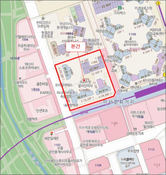 경기도 하남시 망월동 1099-1 힐스테이트미사역그랑파사쥬(11-1블럭) 2층2018호 근린상가 경매 사진 8
