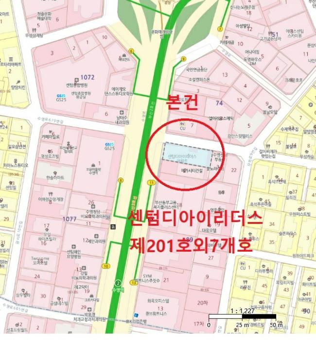 부산광역시 수영구 수영로680번길 6, 3층303호 (광안동,센텀디아이리더스)구) 부산광역시 수영구 광안동 89-1 오피스텔 경매 사진 16