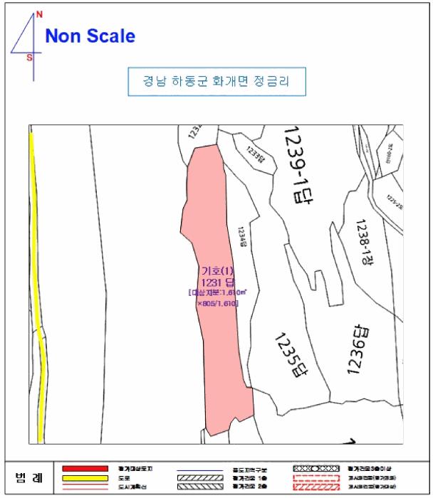 경상남도 하동군 화개면 정금리 1231 답 경매 사진 7