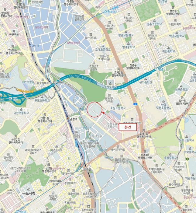 경기도 안양시 동안구 호계동 555-42 안양에스케이브이1센터 2층205호 아파트형공장 경매 사진 18