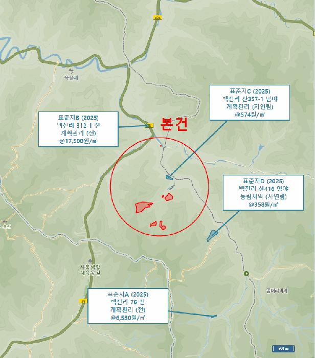 강원특별자치도 정선군 화암면 백전리 156 전 경매 사진 23