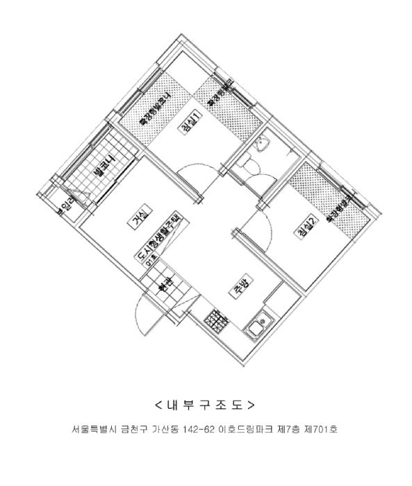 서울특별시 금천구 가산동 142-62 이호드림파크 제7층 제701호 오피스텔 경매 사진 10