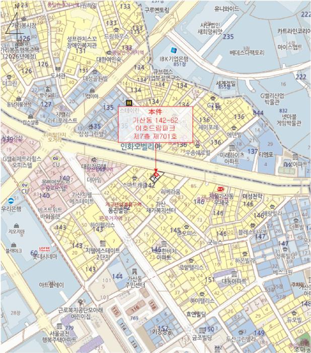 서울특별시 금천구 가산동 142-62 이호드림파크 제7층 제701호 오피스텔 경매 사진 11