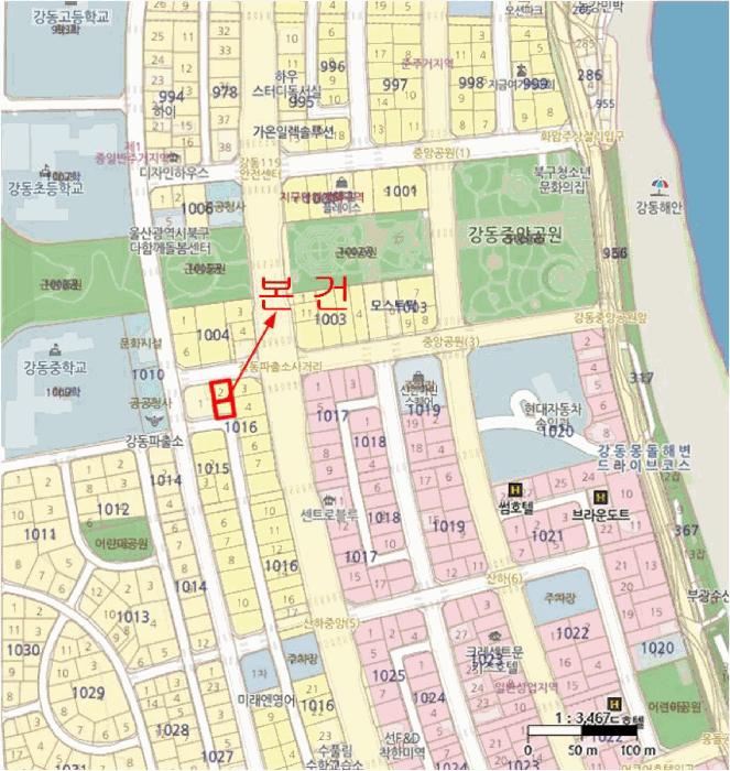 울산광역시 북구 산하동 1016-37 대지 경매 사진 12