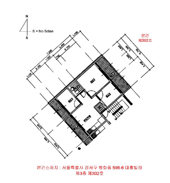 서울특별시 강서구 방화동 596-6 대흥빌라 제3층 제302호 다세대(빌라) 경매 사진 16