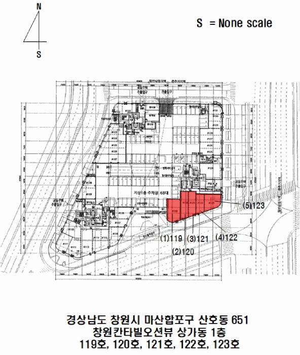경상남도 창원시 마산합포구 산호동 651 창원칸타빌오션뷰 상가동 1층119호 근린상가 경매 사진 22