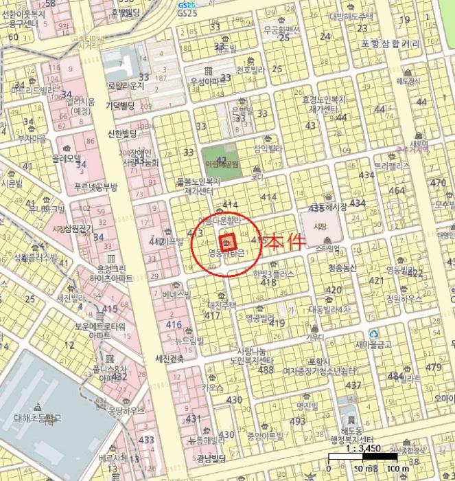 경상북도 포항시 남구 해도동 415-34 3층 301호 다세대(빌라) 경매 사진 6