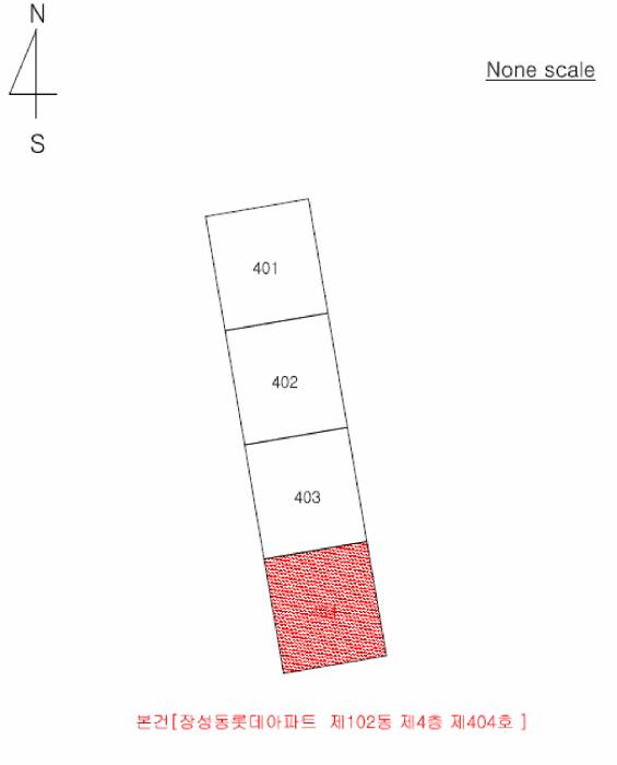 경상북도 포항시 북구 장성동 1455-1 장성동롯데아파트 102동 4층 404호 아파트 경매 사진 10