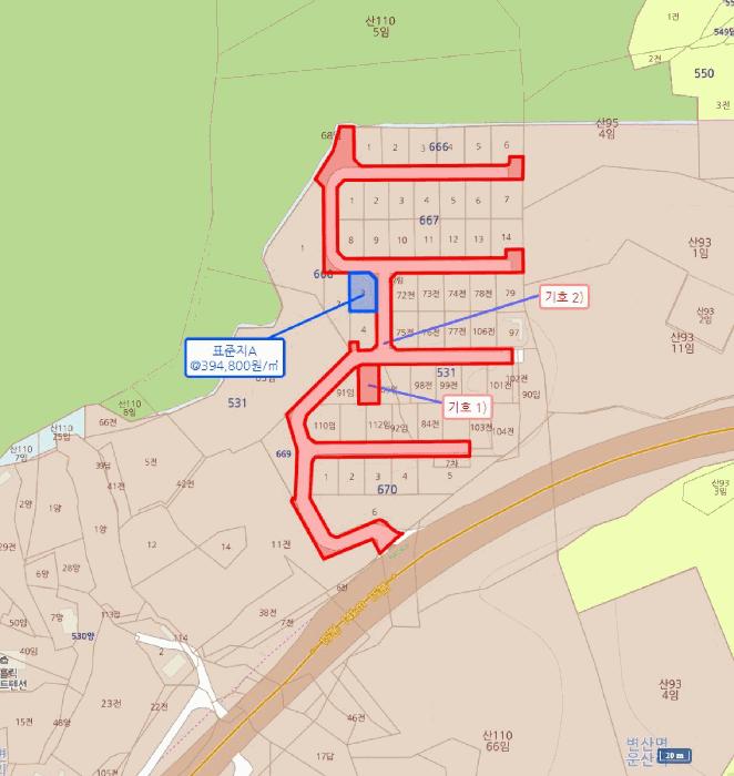 전북특별자치도 부안군 변산면 운산리 531-108 임야 경매 사진 18
