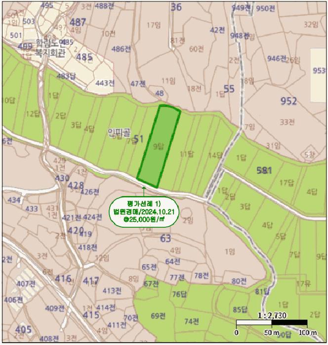 전라남도 영암군 도포면 구학리 1333-6 답 경매 사진 4