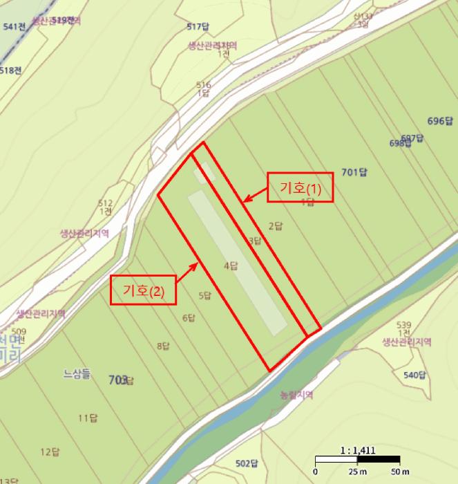 경상남도 진주시 미천면 상미리 703-3 답 경매 사진 17