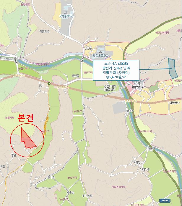 충청북도 괴산군 감물면 오성리 산35-8 임야 경매 사진 10