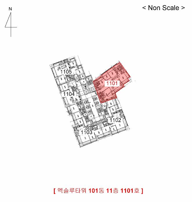 인천광역시 미추홀구 학익동 732-3 엑슬루타워 101동 11층1101호 아파트 경매 사진 9