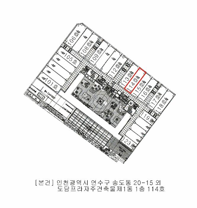 인천광역시 연수구 송도동 20-15 도담프라자주건축물제1동 1층114호 근린상가 경매 사진 11