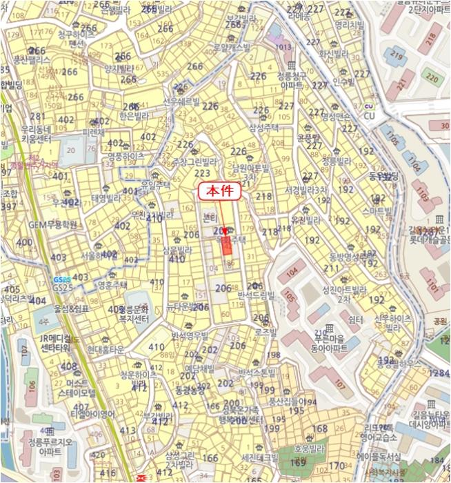 서울특별시 성북구 보국문로8나길 24-7, 씨동 2층201호 (정릉동,행복드림빌)구) 서울특별시 성북구 정릉동 206-142 다세대(빌라) 경매 사진 10
