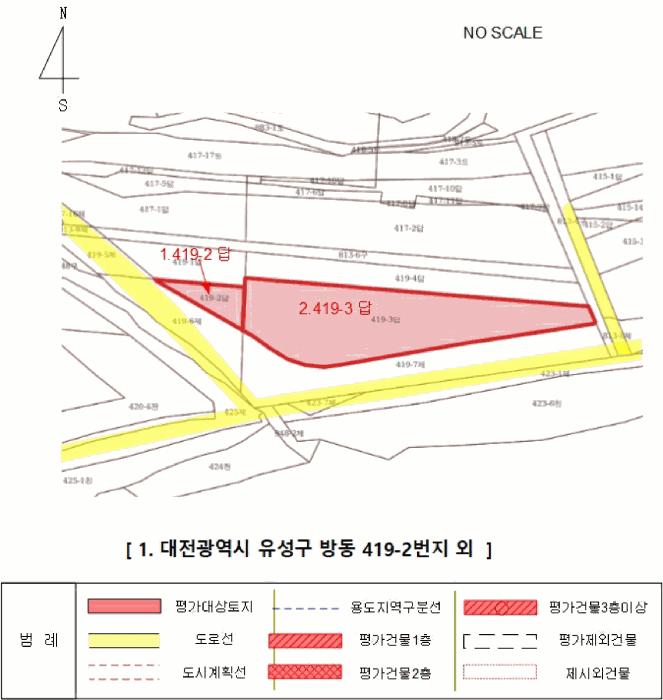 대전광역시 유성구 방동 419-2 답 경매 사진 12
