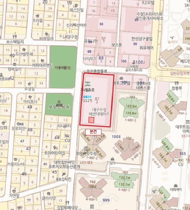대구광역시 수성구 두산동 87-2 수성헤센더테라스 11층1111호 오피스텔 경매 사진 10
