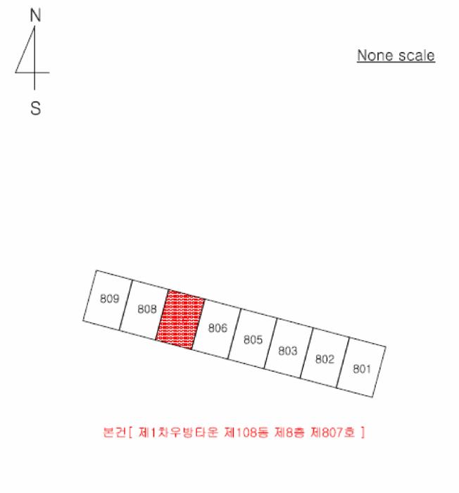 경상북도 포항시 북구 용흥동 366 1차우방타운 108동 8층 807호 아파트 경매 사진 9