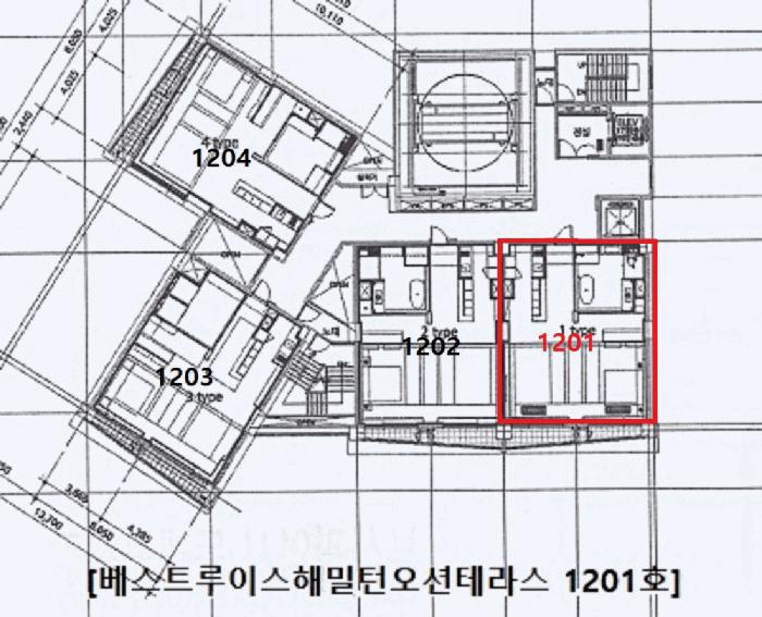 부산광역시 기장군 기장읍 연화리 375 베스트루이스해밀턴오션테라스 10층1201호 오피스텔 경매 사진 12