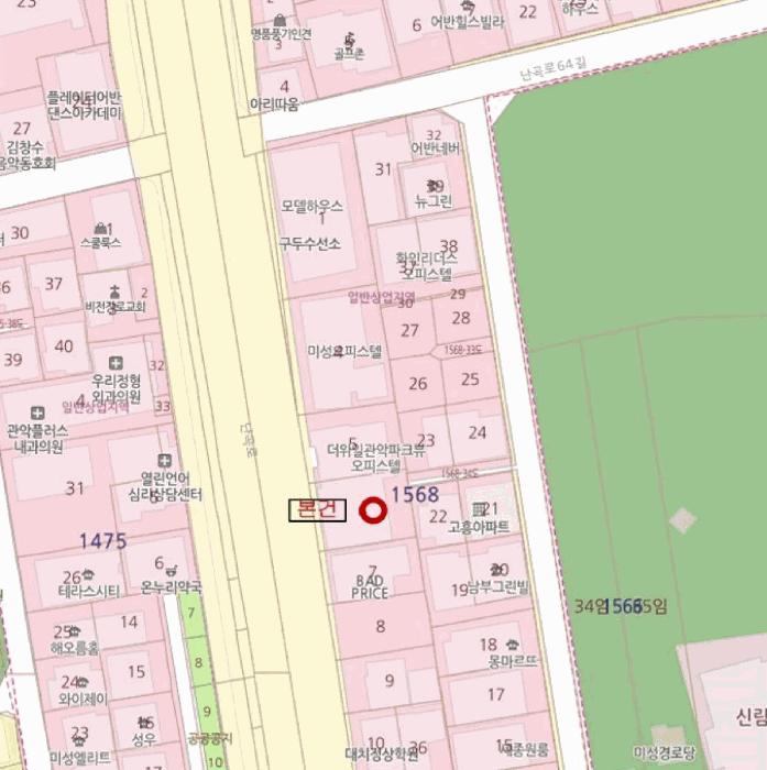 서울특별시 관악구 신림동 1568-5 더위일관악파크뷰 7층702호 오피스텔 경매 사진 12