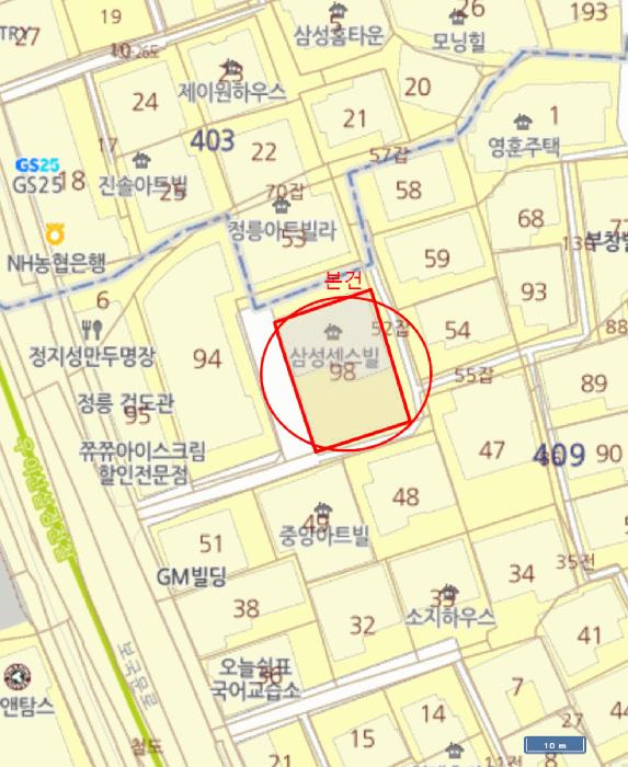 서울특별시 성북구 정릉동 409-98 삼성센스빌 제3층 제303호 다세대(빌라) 경매 사진 17