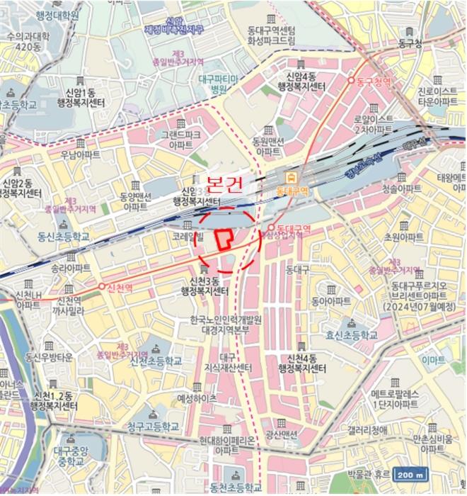 대구광역시 동구 동부로 115, 105동 14층1405호 (신천동,동대구역우방아이유쉘)구) 대구광역시 동구 신천동 1508 오피스텔 경매 사진 18