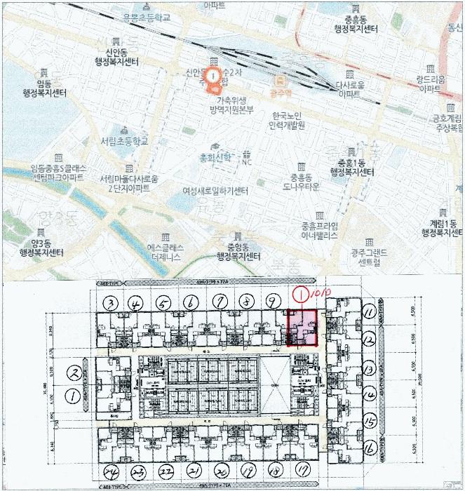 광주광역시 북구 신안동 121-2 광주역한국아델리움 10층1010호 오피스텔 경매 사진 10