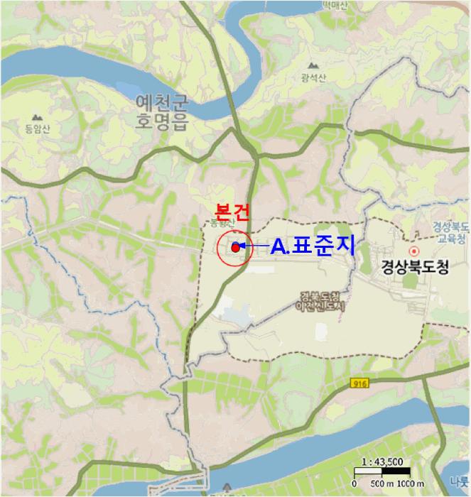 경상북도 예천군 호명읍 금능리 761 대지 경매 사진 7