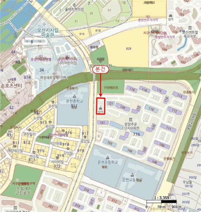 경기도 오산시 부산동 778-7 오산운암1단지주공아파트 가상가동 지하층1호 근린상가 경매 사진 12