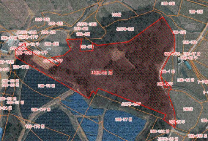 충청남도 서산시 대산읍 운산리 198-72 임야 경매 사진 2