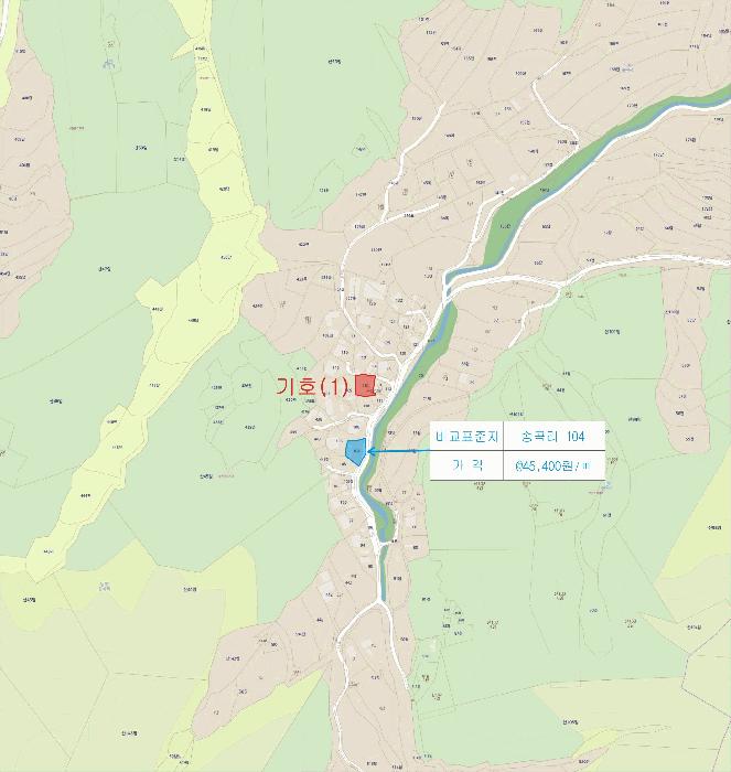 경상북도 김천시 남면 송곡리 110 대지 경매 사진 7