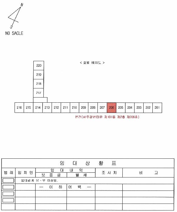 경상북도 칠곡군 약목면 관호리 952 삼주강변타운 101동 2층206호 아파트 경매 사진 5
