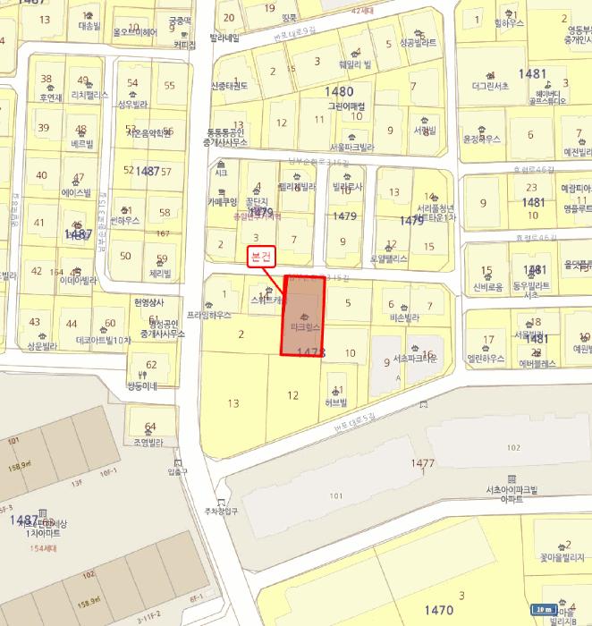 서울특별시 서초구 서초동 1478-3 2층202호 다세대(빌라) 경매 사진 11