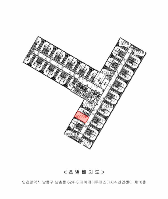 인천광역시 남동구 남촌동 624-3 제이케이루체스타지식산업센터 10층1003호 오피스텔 경매 사진 9