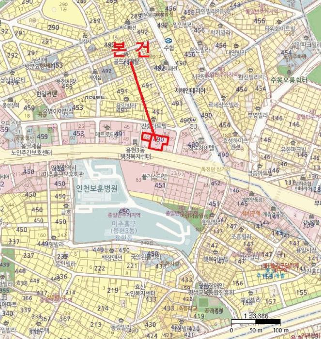 인천광역시 미추홀구 용현동 490-37 대준 블루온 5층507호 오피스텔 경매 사진 10