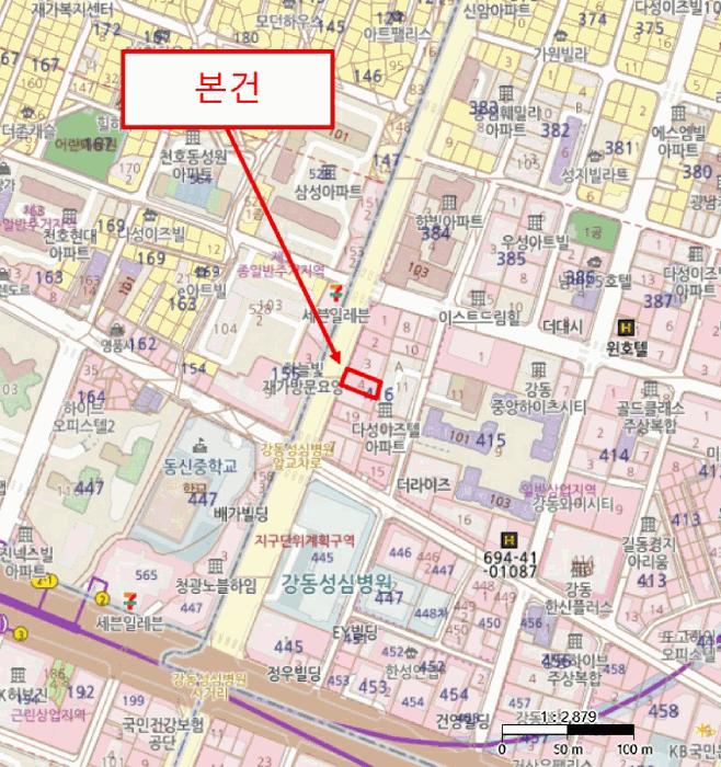 서울특별시 강동구 길동 416-4 솔목오피스텔 3층304호 오피스텔 경매 사진 13