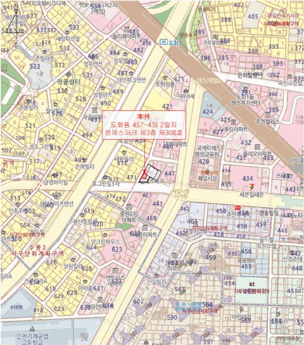 인천광역시 미추홀구 도화동 457-4 엔에스파크 3층306호 근린상가 경매 사진 12