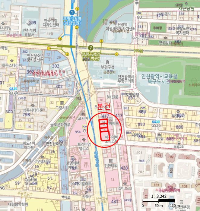 인천광역시 부평구 부평동 417-16 파리상뜨 6층603호 오피스텔 경매 사진 13