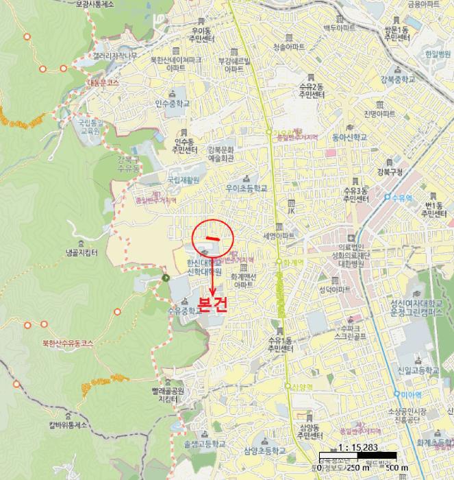 서울특별시 강북구 수유동 445-52 도로 경매 사진 10