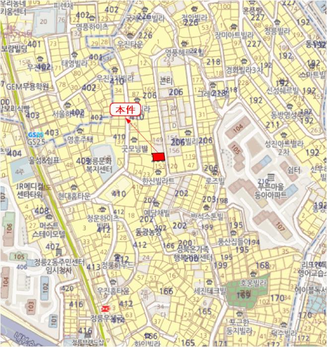 서울특별시 성북구 정릉동 206-152 대성아트빌152 지1층 비01호 다세대(빌라) 경매 사진 10