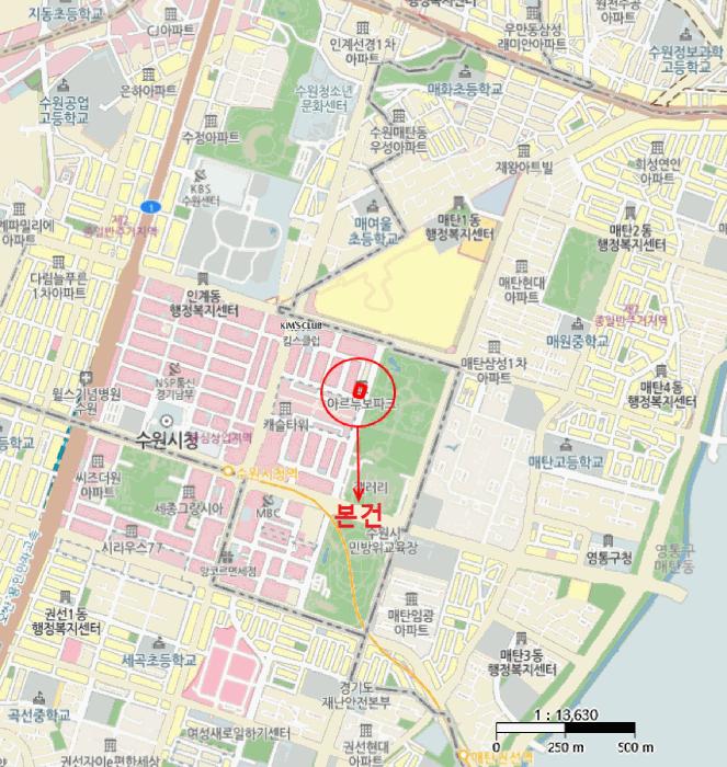 경기도 수원시 팔달구 인계동 1116-5 인계동삼환아르누보파크 14층1401호 오피스텔 경매 사진 12