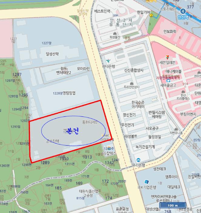경기도 안산시 단원구 신길동 1229 리드스마트스퀘어지식산업센터 1층씨에이-123호 근린상가 경매 사진 10