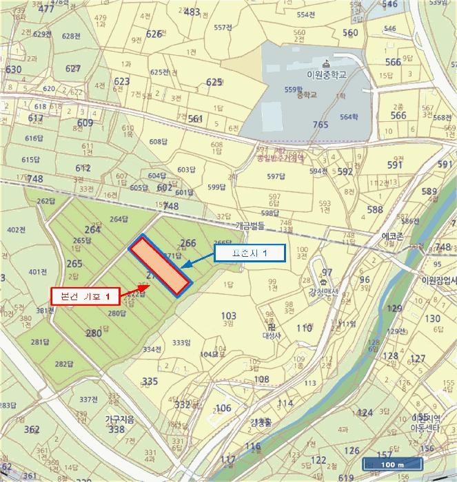 충청북도 옥천군 이원면 강청리 271-1 답 경매 사진 6