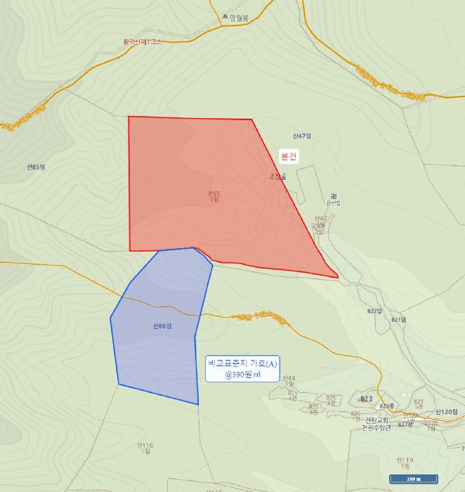 경상북도 김천시 대항면 운수리 산85-1 임야 경매 사진 7