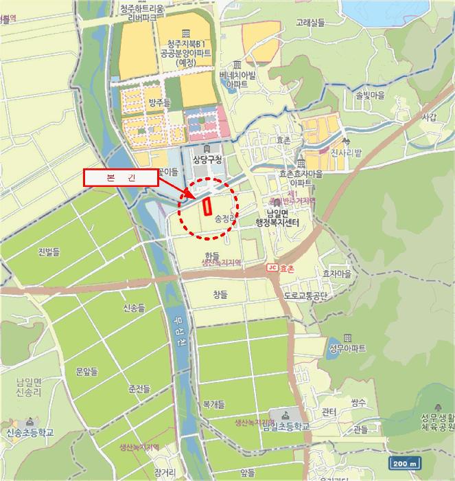 충청북도 청주시 상당구 남일면 효촌리 125 답 경매 사진 7