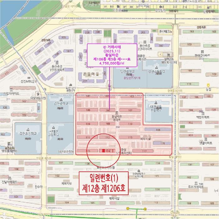 대전광역시 서구 월평동 302 황실타운 116동 12층1206호 아파트 경매 사진 11